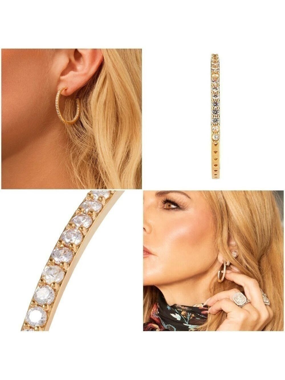 Crystal Haze From The Block Hoop Earrings - Picture 6 of 10